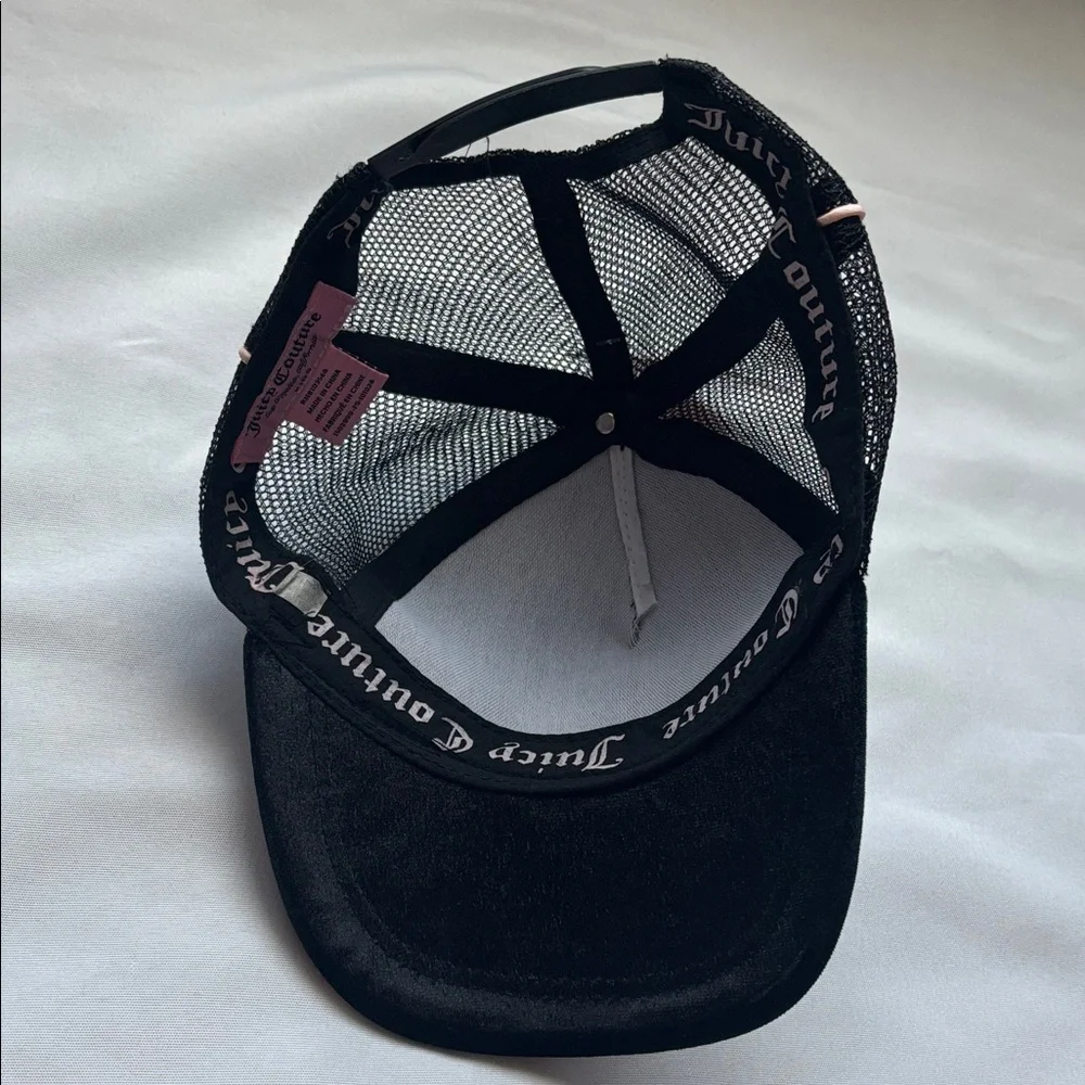 Juicy Couture  Baseball Cap Black with Pink Embellishment Kids